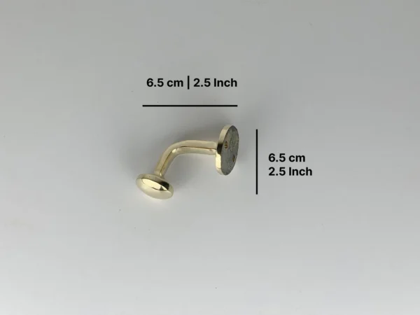 Solid Brass Wall Hook – Unlacquered Finish, Perfect for Bathroom or Entryway - Image 2